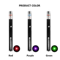 3 Packs 900Mile Laser Pointer Pen Green Blue Red Light Visible Beam Lazer