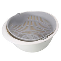 Double-Layer Drain Basket | Fruit Vegetable Rice Strainer | Everyday Home Deal
