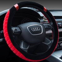 Steering wheel short plush car handle