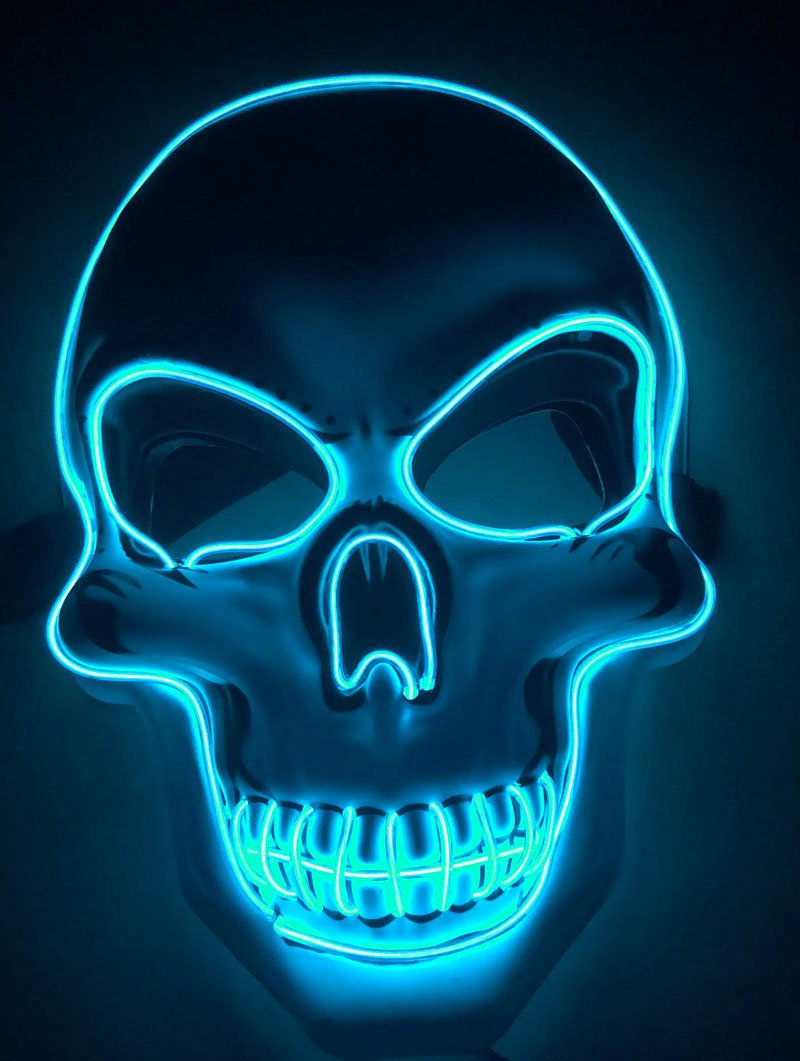 Halloween Skeleton Mask LED Glow Scary Mask | Everyday Home Deal