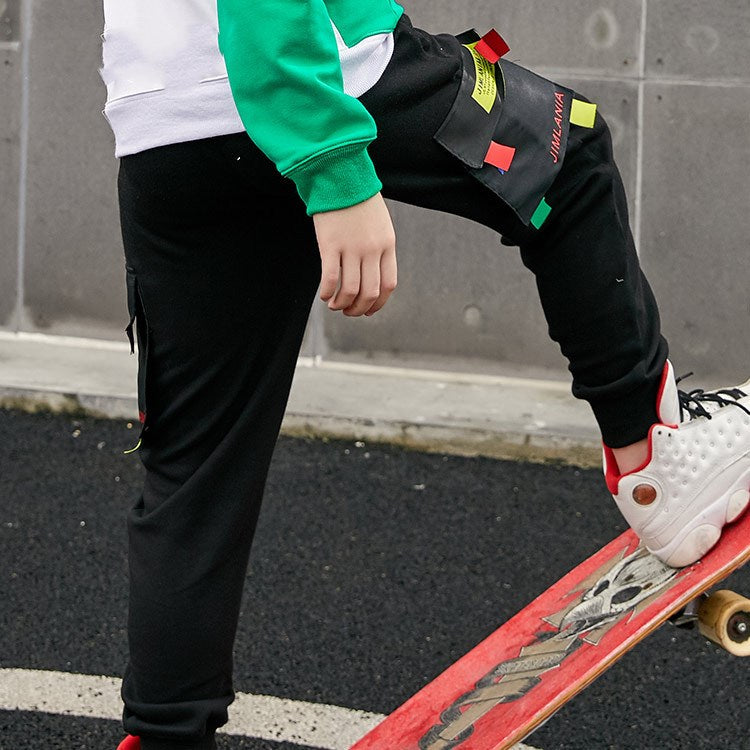 Boys' Urban Active Casual Knitted Sports Trousers — Premium Apparel Deal | Everyday Home Deal