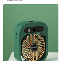 Air Conditioning Fan Desk Misting Fan Air Cooler Cooling USB Rechargeable Humidifier Portable Spray Fan With 3 Wind Speeds Mist Fan For Home | Everyday Home Deal