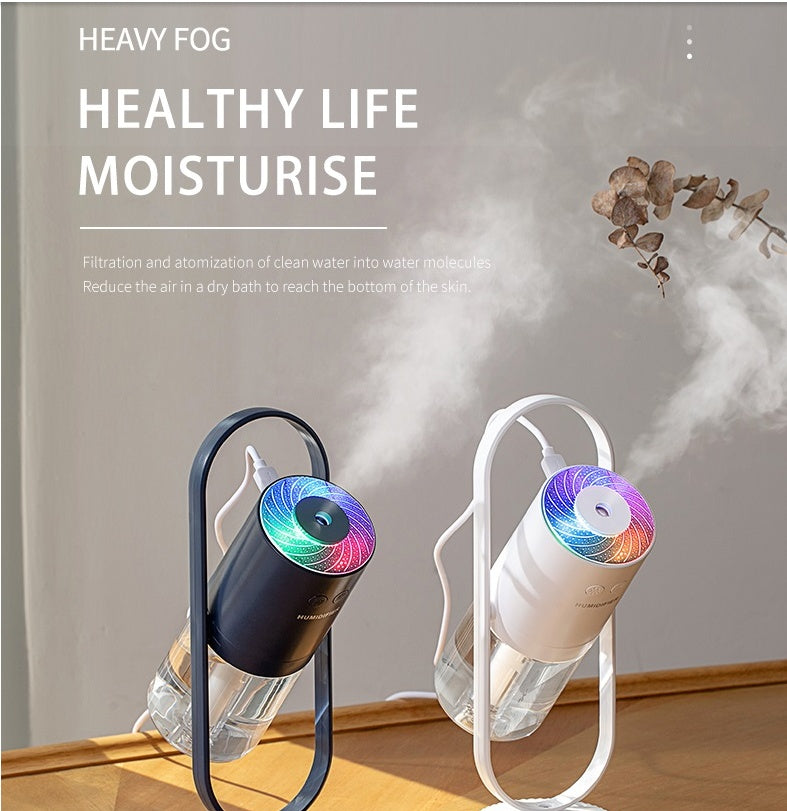Magic Shadow Starry-Sky Humidifier — USB Cool-Mist Humidifier with Projection Night Light, 200ml, for Bedroom, Office & Car