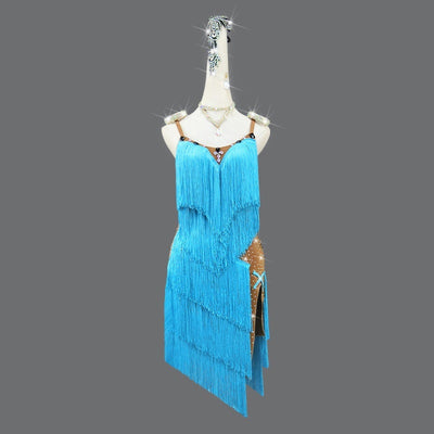 Blue Fringed Dress - Best Premium Clothing Deal | Everyday Home Deal