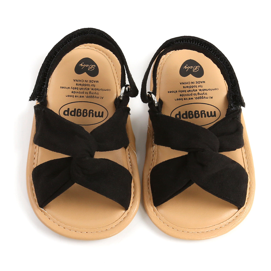 Baby Girls' Summer Cotton Cross Strappy Squeaky Sandals (with Matching Hairbands) — Premium Footwear Deal | Everyday Home Deal