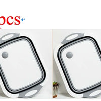 Folding Cutting Board with Washing Basket | Multifunction Kitchen Prep Tool | Everyday Home Deal