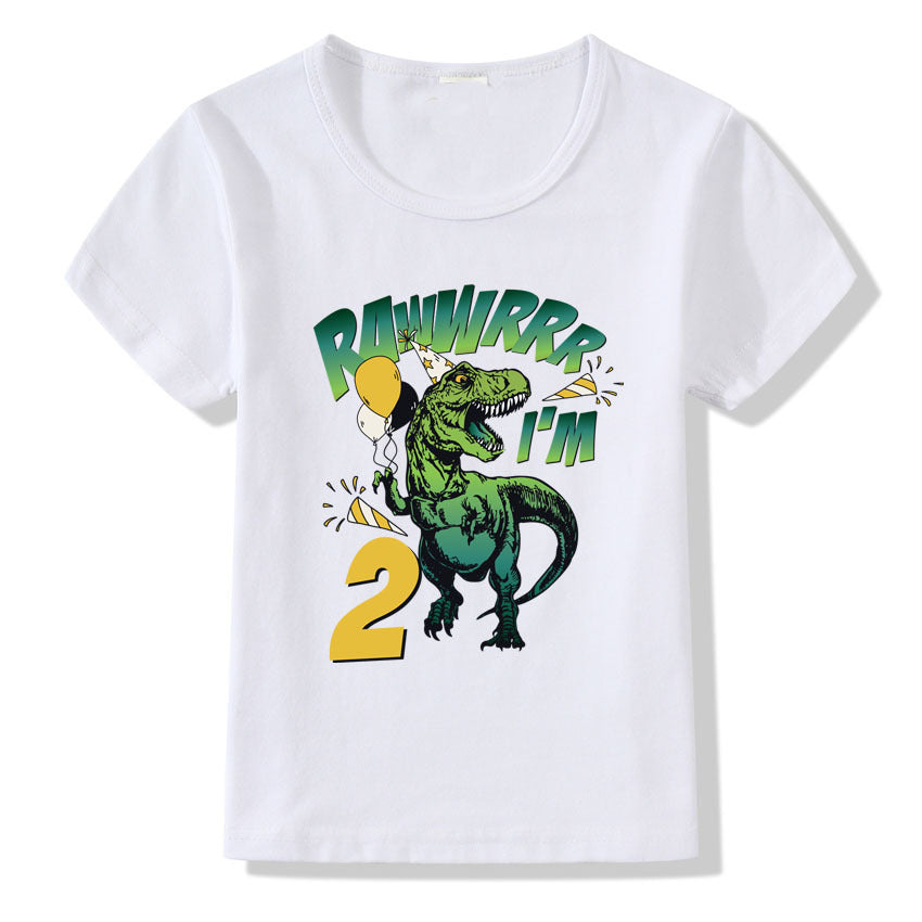 Children's Milestone Birthday Numbers 1-9 Casual Graphic Tee — Premium Apparel Deal | Everyday Home Deal