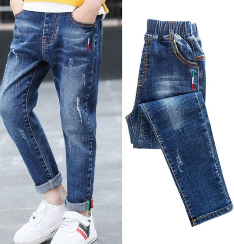 Boys' Urban Minimalist Comfort Stretch Denim Trousers — Premium Apparel Deal | Everyday Home Deal
