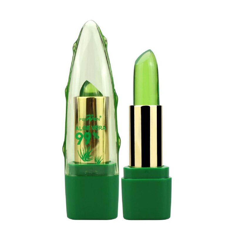 Aloe Vera Gel Color Changing Lipstick Gloss  Moisturizer Anti-drying Desalination Fine-grain Lip Blam Care | Everyday Home Deal