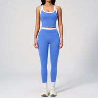Contrast Nude Yoga Suit Thread