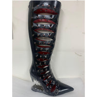 Metallic-decorated Stiletto Sandals With Open Toes And Strap Detailing