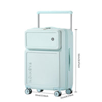2026 New Large Capacity Front Opening Aluminum Frame Luggage With ABS PC Zipper Boarding Box 20-28 Inches