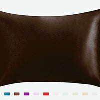 Pillowcase Satin Solid Color Simulation Silk Single Pillowcase Ice Silk Pillowcase