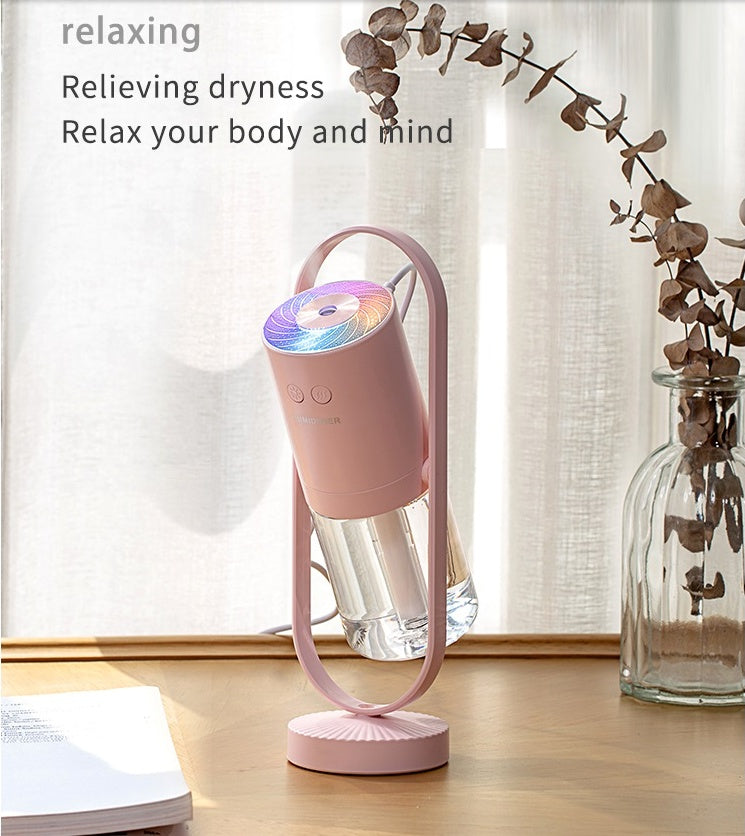 Magic Shadow Starry-Sky Humidifier — USB Cool-Mist Humidifier with Projection Night Light, 200ml, for Bedroom, Office & Car