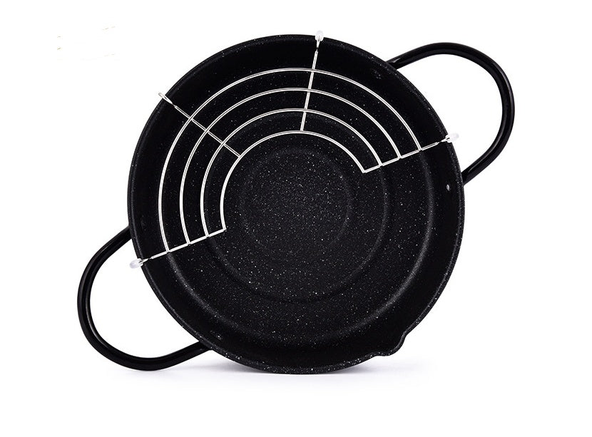 Household Oil-Saving Fryer | Compact Deep Frying Pot for Kitchen | Everyday Home Deal