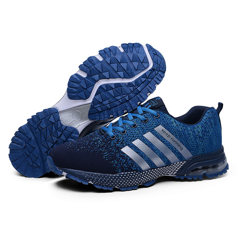 Unisex Breathable Fly-Woven Mesh Couple Sports Jogging Sneakers — Premium Footwear Deal | Everyday Home Deal