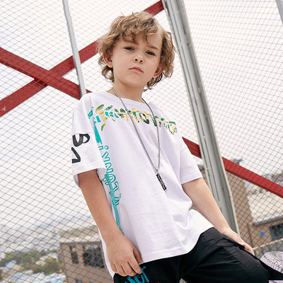 Kids' Premium Sporty Printed Graphic Short-Sleeve T-Shirts — Premium Apparel Deal | Everyday Home Deal