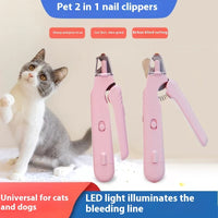 2-in-1 LED Pet Nail Clipper – Safe & Easy Grooming for Dogs & Cats