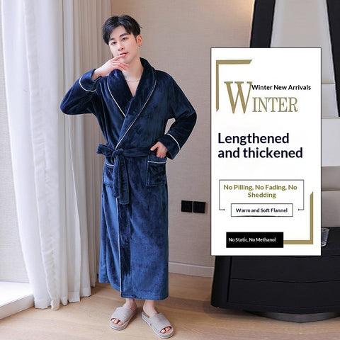 Double-sided Fleece Loose-fitting Nightgown Loungewear - Premium Apparel Deal | Everyday Home Deal
