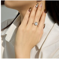 S925 Sterling Silver Crown And Heart Ring For Women