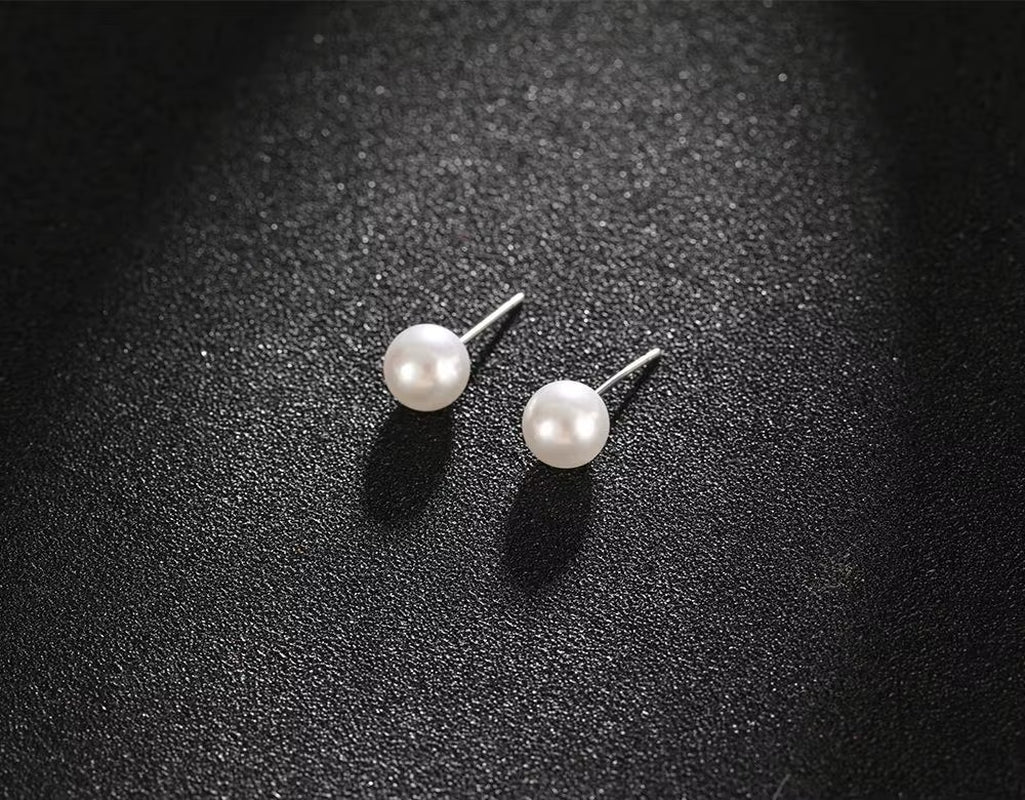 Best Selling Wild Fashion Simple Pearl Bean Earrings Style Women Girls Earrings Jewelry Wholesale Crystal Earrings Brincos