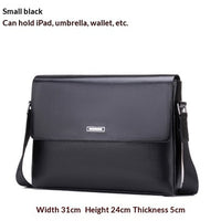 Trendy Men's Business Office And Casual Large-capacity Leather Bag