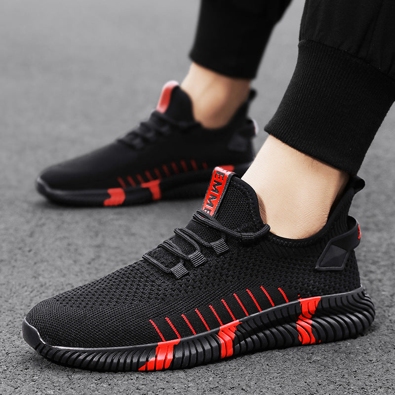 Men's Premium Fly-Woven Mesh Breathable Low-Top Sports Casual Sneakers — Premium Footwear Deal | Everyday Home Deal