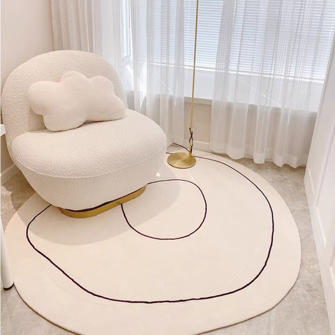 Cream Round Rug - Premium Best Rug Deal | Everyday Home Deal