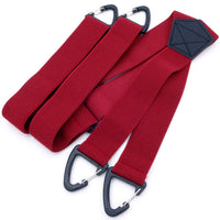 Plastic Buckle 4-hook Britishstyle Unisex X strap Suspenders 4 Cm WideVintage Elastic Braces