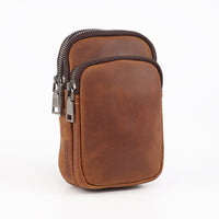 Genuine Leather Mens Cowhide Durable Work Belt-Powered Bag