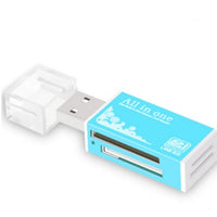Multi In One Card Reader Mini Versatile SDTF Mobile Phone Camera Universal USB Memory Card High-speed