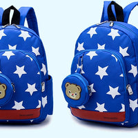 A small bear nursery school bag double shoulder bag