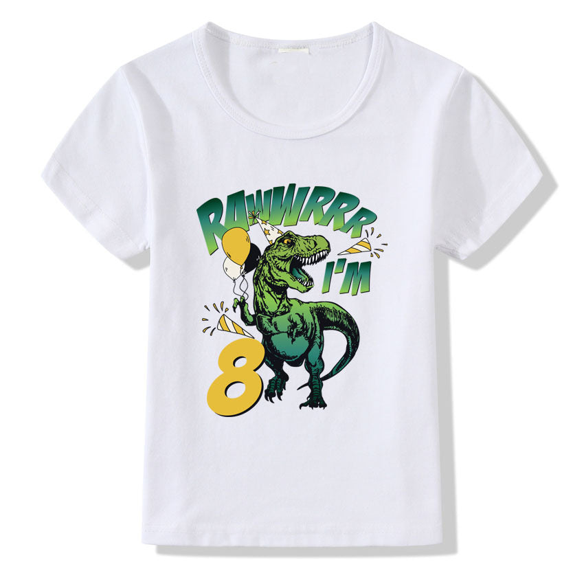 Children's Milestone Birthday Numbers 1-9 Casual Graphic Tee — Premium Apparel Deal | Everyday Home Deal