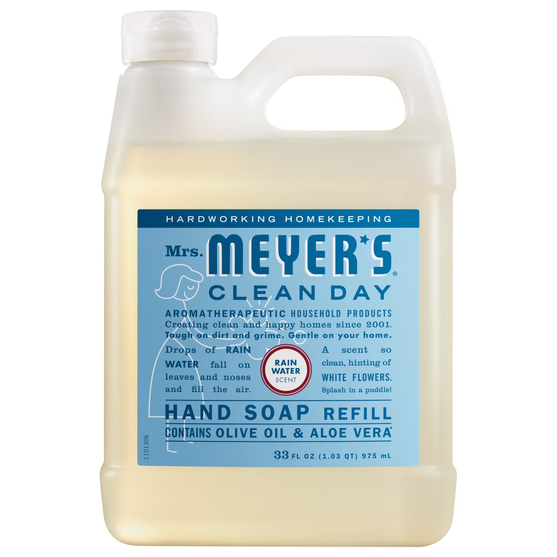 Clean Day Hand Soap Refill, Rain Water Scent, 33 Fl Oz