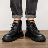 Mens Versatile High-top Thick-soled Work Boots