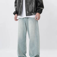 American Retro Denim Trousers For Men
