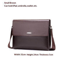 Trendy Men's Business Office And Casual Large-capacity Leather Bag