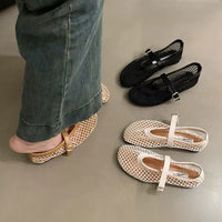 Elegant French-style Low-heeled Pumps With A Soft Sole Perfect With Dresses