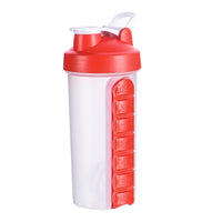Portable Water Bottle with 7-Day Medicine Pill Organizer for Travel | Everyday Home Deal