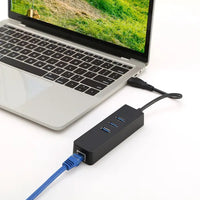 3 Ports USB 3.0 Hub Gigabit Ethernet Adapter 10/100/1000 Mbps Converter LAN RJ45 Wired USB Network Adapter