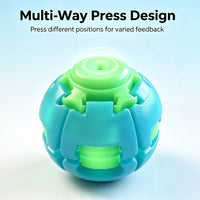 Unisex Compact Rotates Stress Relief Press Fidget Ball - Pocket Sensory Toy For Above 12 Teens & Adults, Glow-in-the-Dark Travel Car Ride Fidgeting Gift | Everyday Home Deal