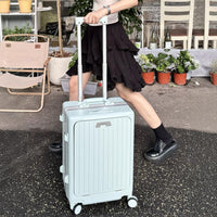 20 Inch 24 Inch Aluminum Frame Luggage Compartment, Front Opening Luggage Compartment, TSA Lock, Silent Rotating Wheel, Business Travel Hand Held Rolling Case