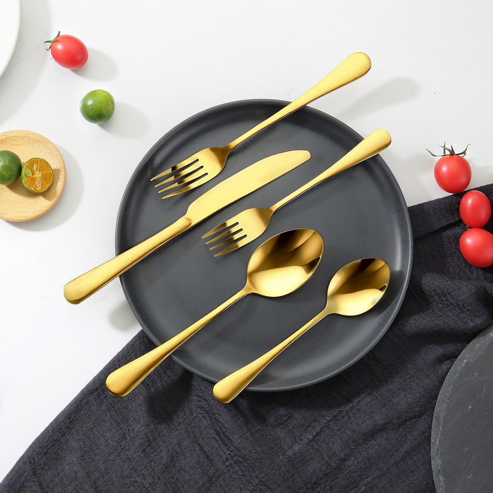 100-Piece Stainless Steel Silverware Set for 20 | Flatware Cutlery | Everyday Home Deal