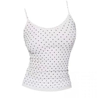 Designer-style Polka-dot Lace Camisole