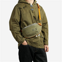 American-style Vintage Washed Canvas With Leather Patchwork Large Capacity