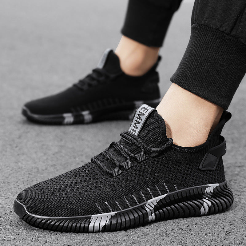 Men's Premium Fly-Woven Mesh Breathable Low-Top Sports Casual Sneakers — Premium Footwear Deal | Everyday Home Deal