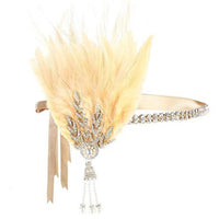 Masquerade Feather Headpiece Cross-Border Vintage Hair Band In European And American Style
