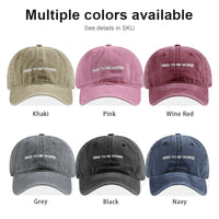 Funny Slogan Used To Be Worse Vintage Washed Dad Hat Unisex Casual Travel Streetwear Baseball Cap