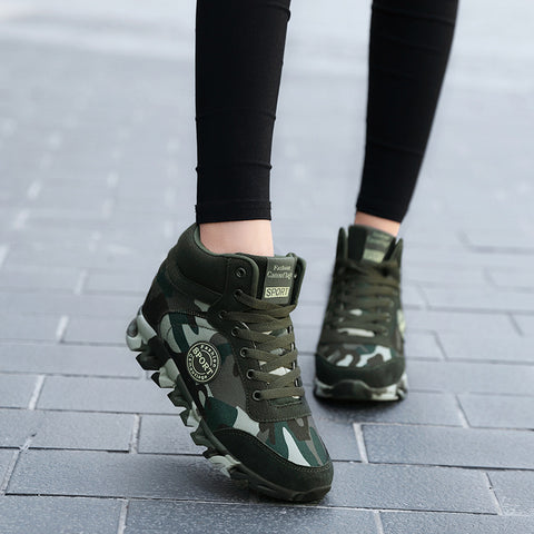 Women's Casual Camouflage Height-Increasing Sneakers — Premium Footwear Deal | Everyday Home Deal