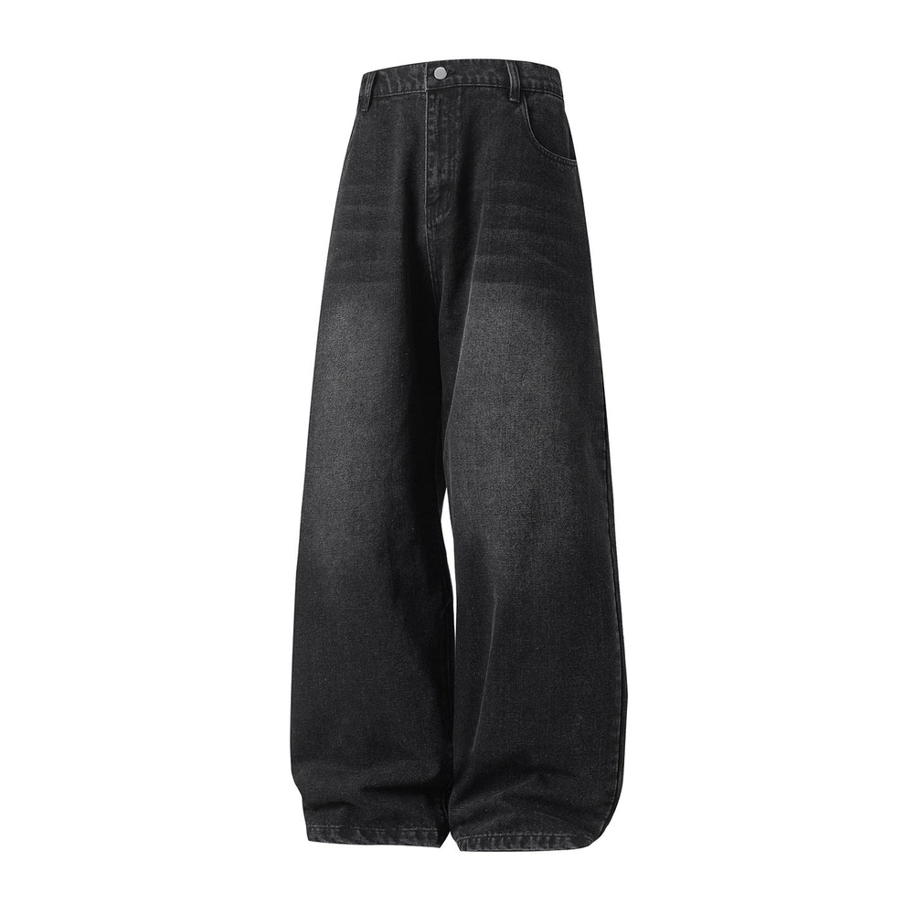 Retro-fit High-street Washed-and-distressed Jeans